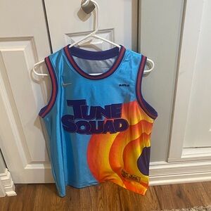 Nike Tune Squad Blue and Orange Jersey